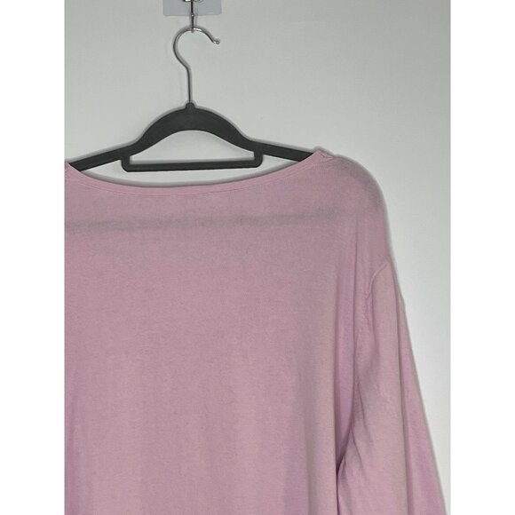 Talbots Plus Women's V-Neck 100% Cotton Lightweight Sweater Pink Size 3X - Picture 9 of 9